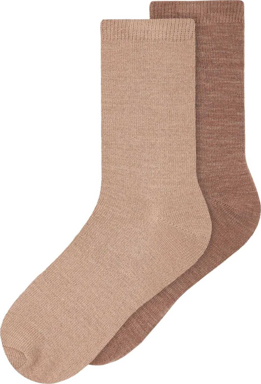 NAME IT Ponožky 'Wak' světle hnědá / hnědý melír