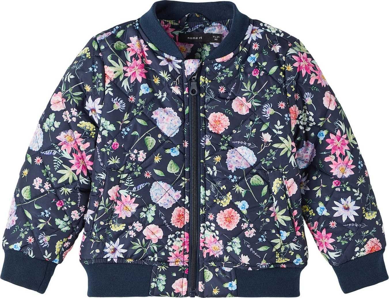 NAME IT Přechodná bunda 'Masja' safírová / mix barev