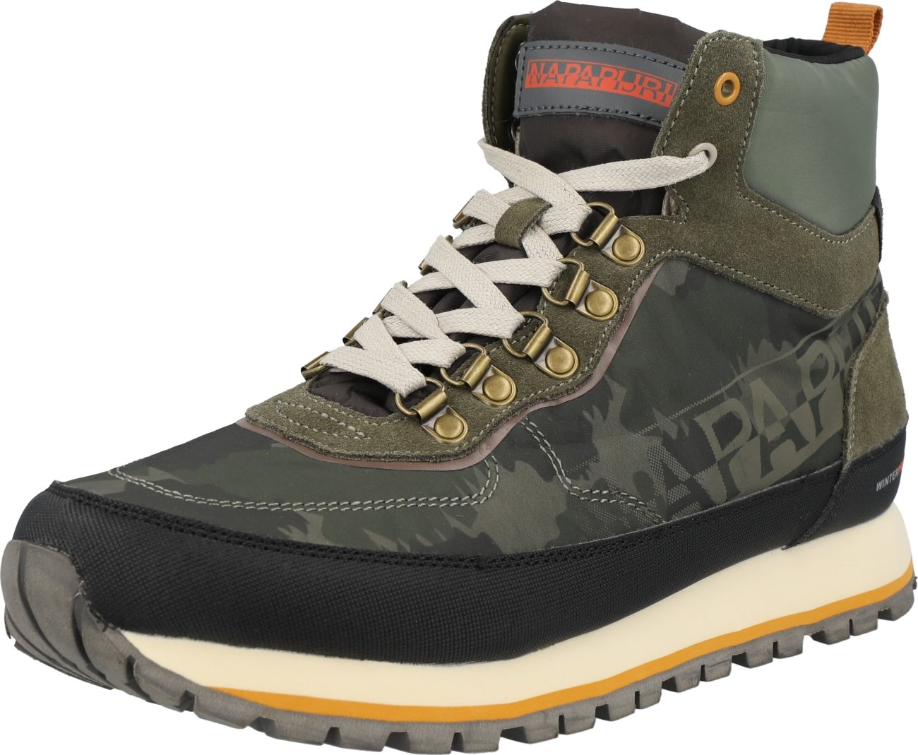 NAPAPIJRI Kotníkové tenisky 'SNOWJOG' khaki / černá