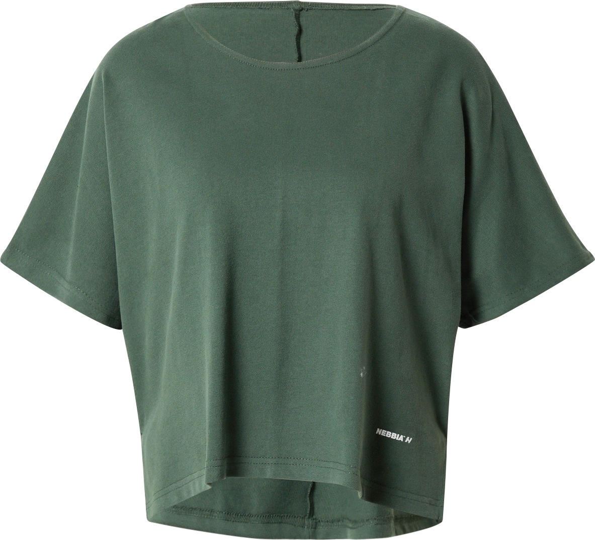 NEBBIA Funkční tričko tmavě zelená / bílá