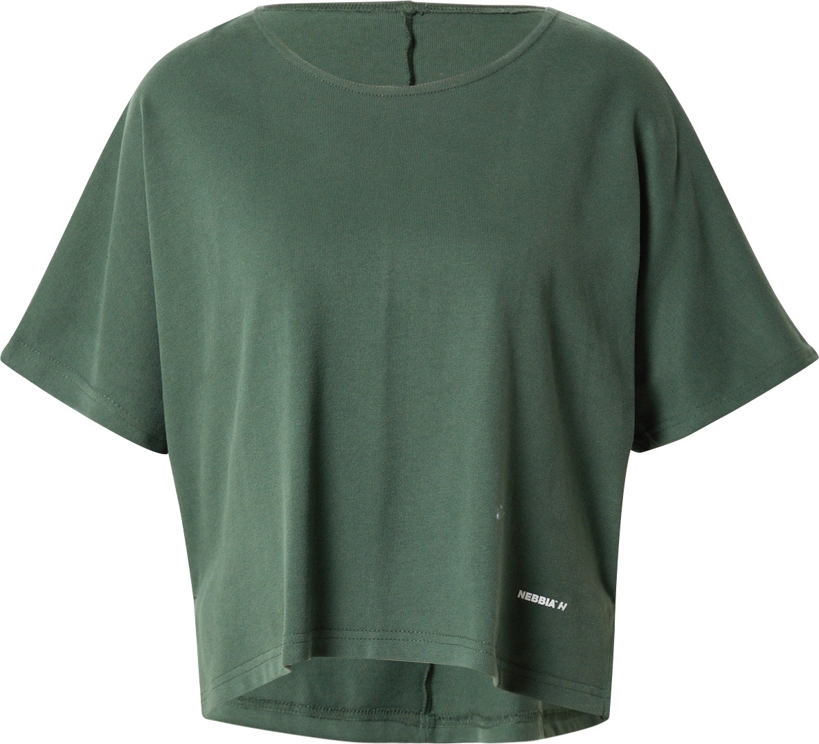 NEBBIA Funkční tričko tmavě zelená / bílá