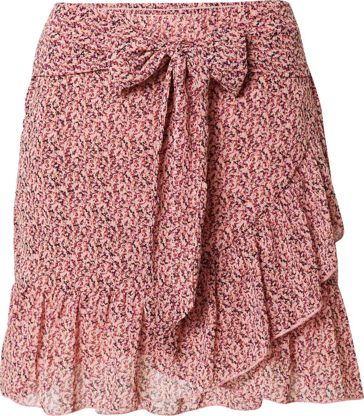 Neo Noir Sukně 'Bella' rezavě hnědá / pink / růžová / černá