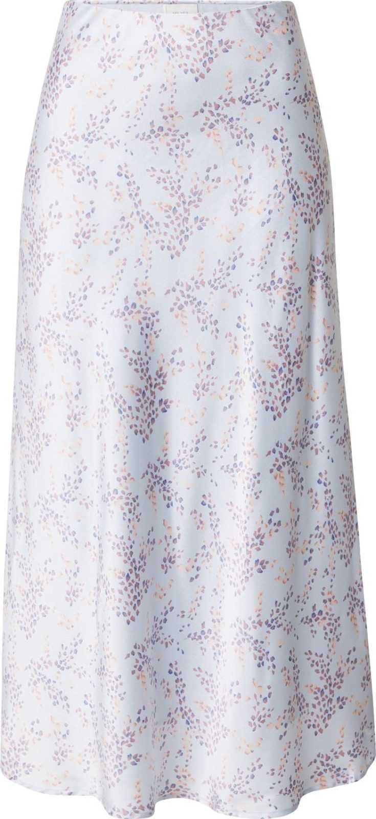 Neo Noir Sukně světlemodrá / světle hnědá / tmavě fialová / broskvová