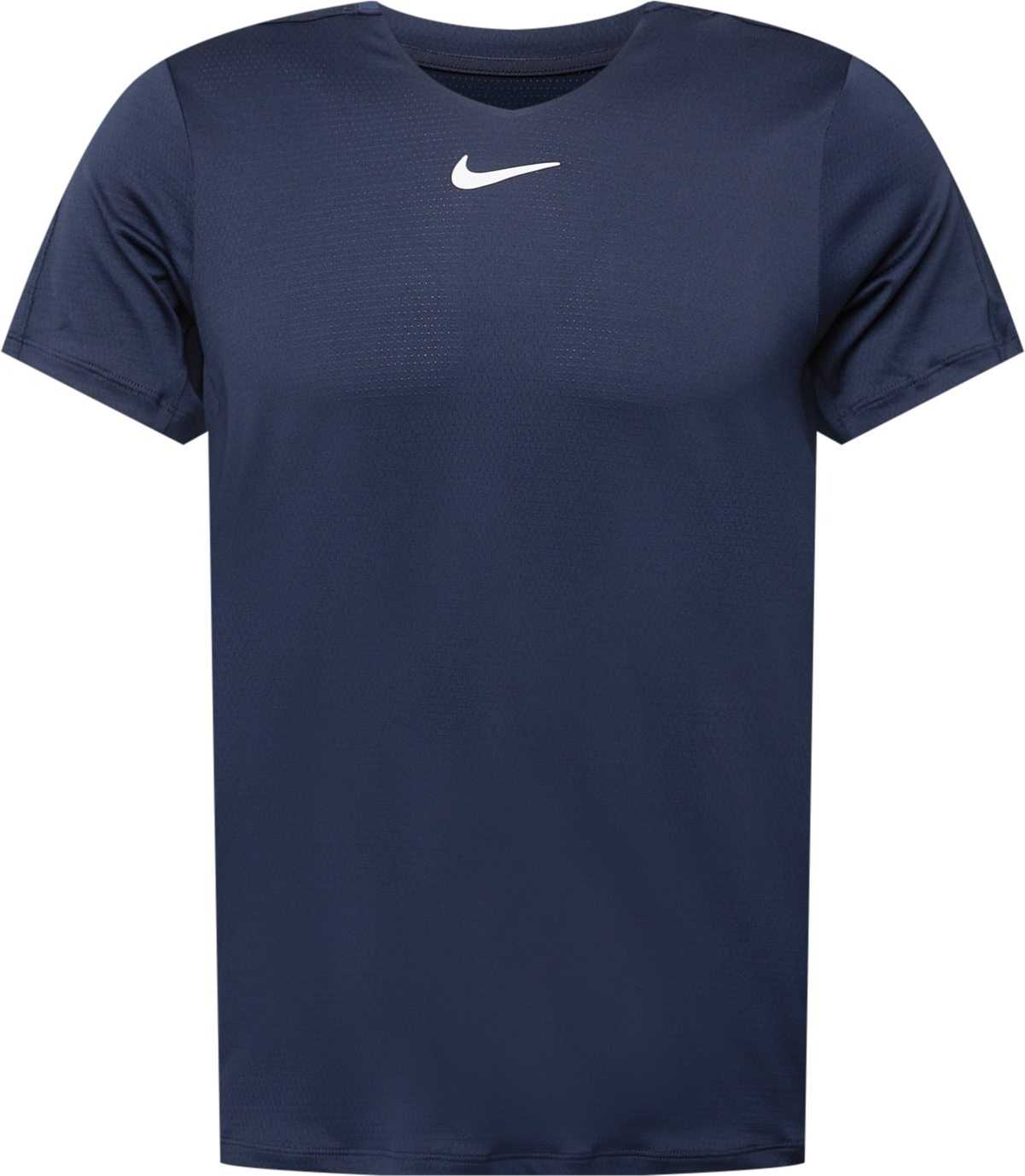 NIKE Funkční tričko námořnická modř / bílá