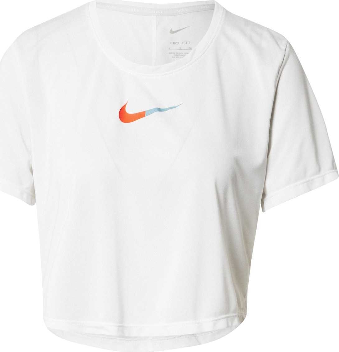 NIKE Funkční tričko světlemodrá / oranžová / bílá