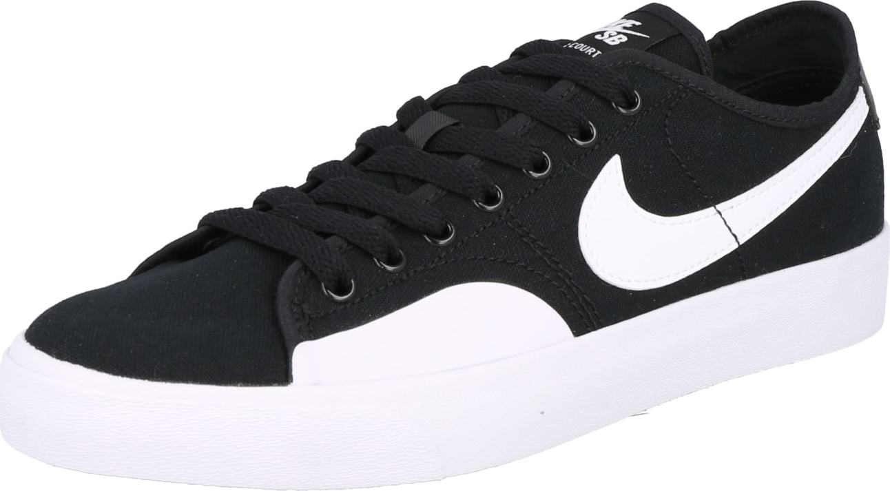Nike SB Tenisky 'Blazer Court' černá / bílá