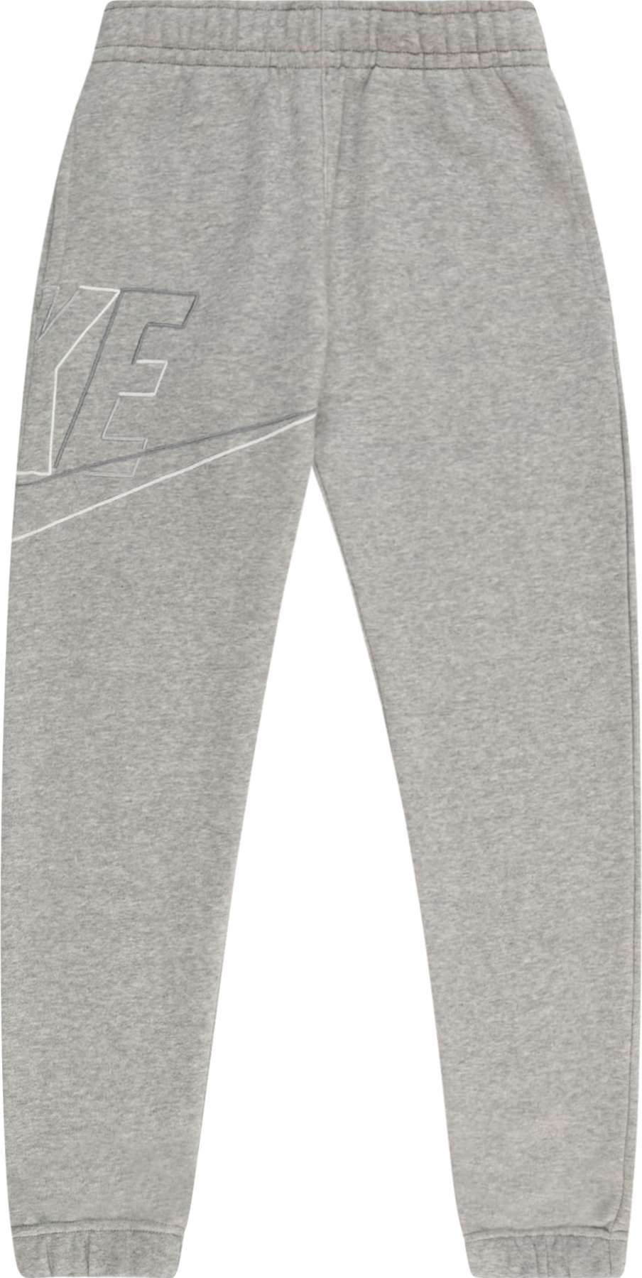 Nike Sportswear Kalhoty antracitová / šedý melír / bílá