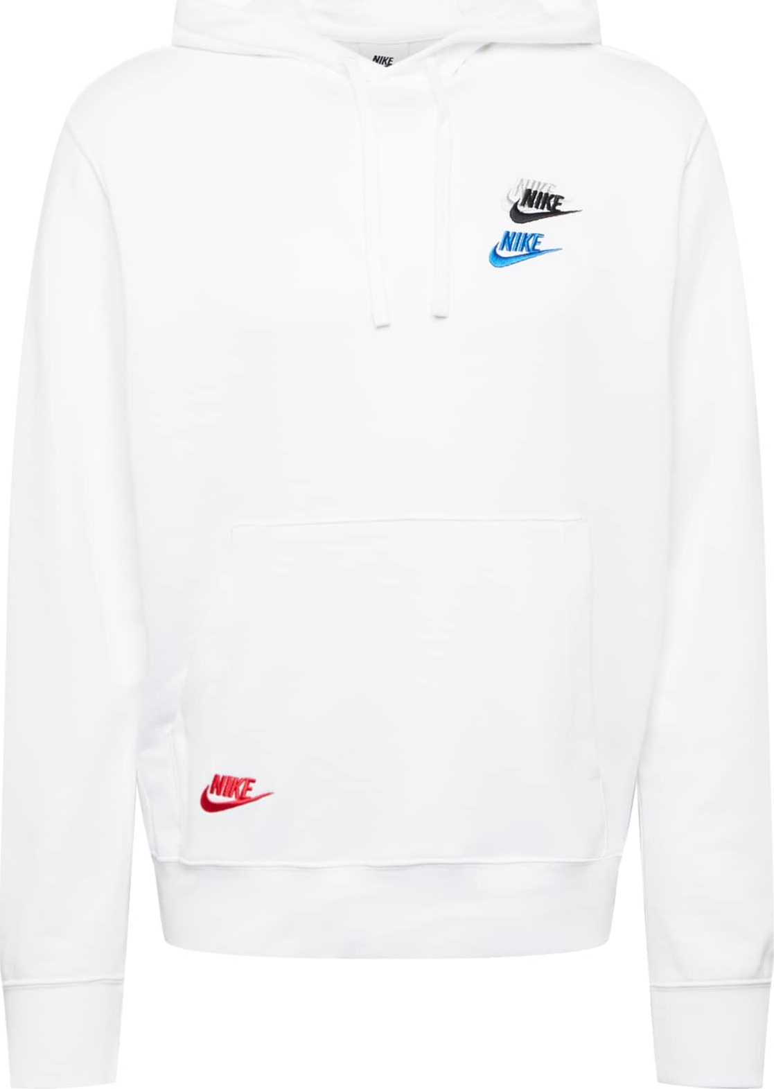 Nike Sportswear Mikina modrá / červená / černá / bílá