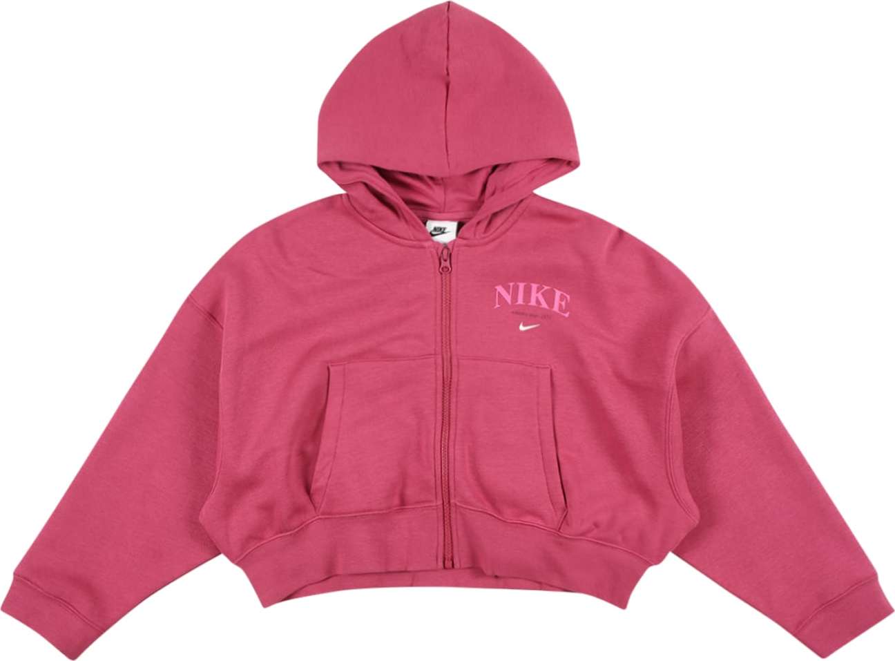 Nike Sportswear Mikina bobule / pink / bílá