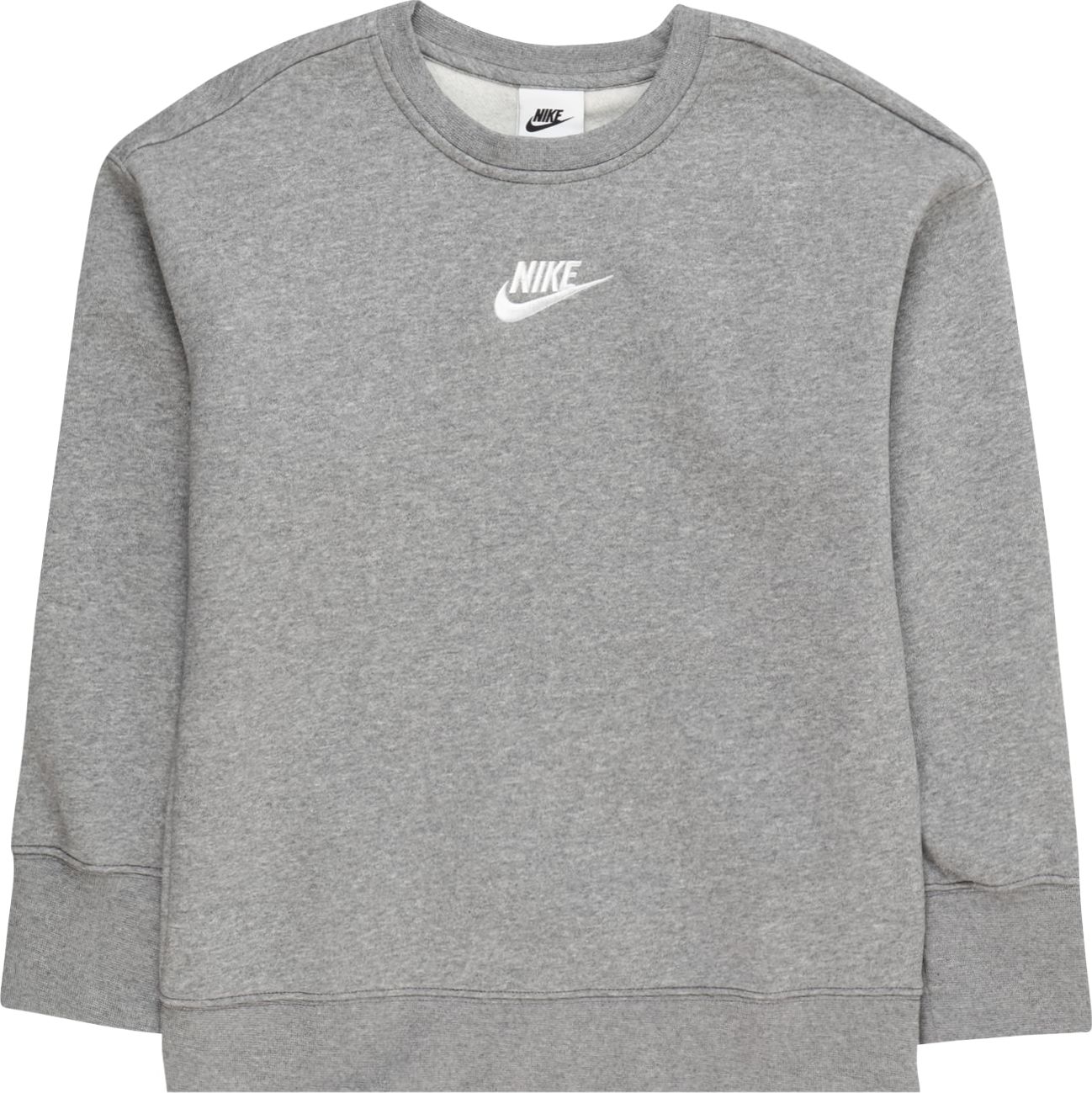 Nike Sportswear Mikina šedý melír / bílá