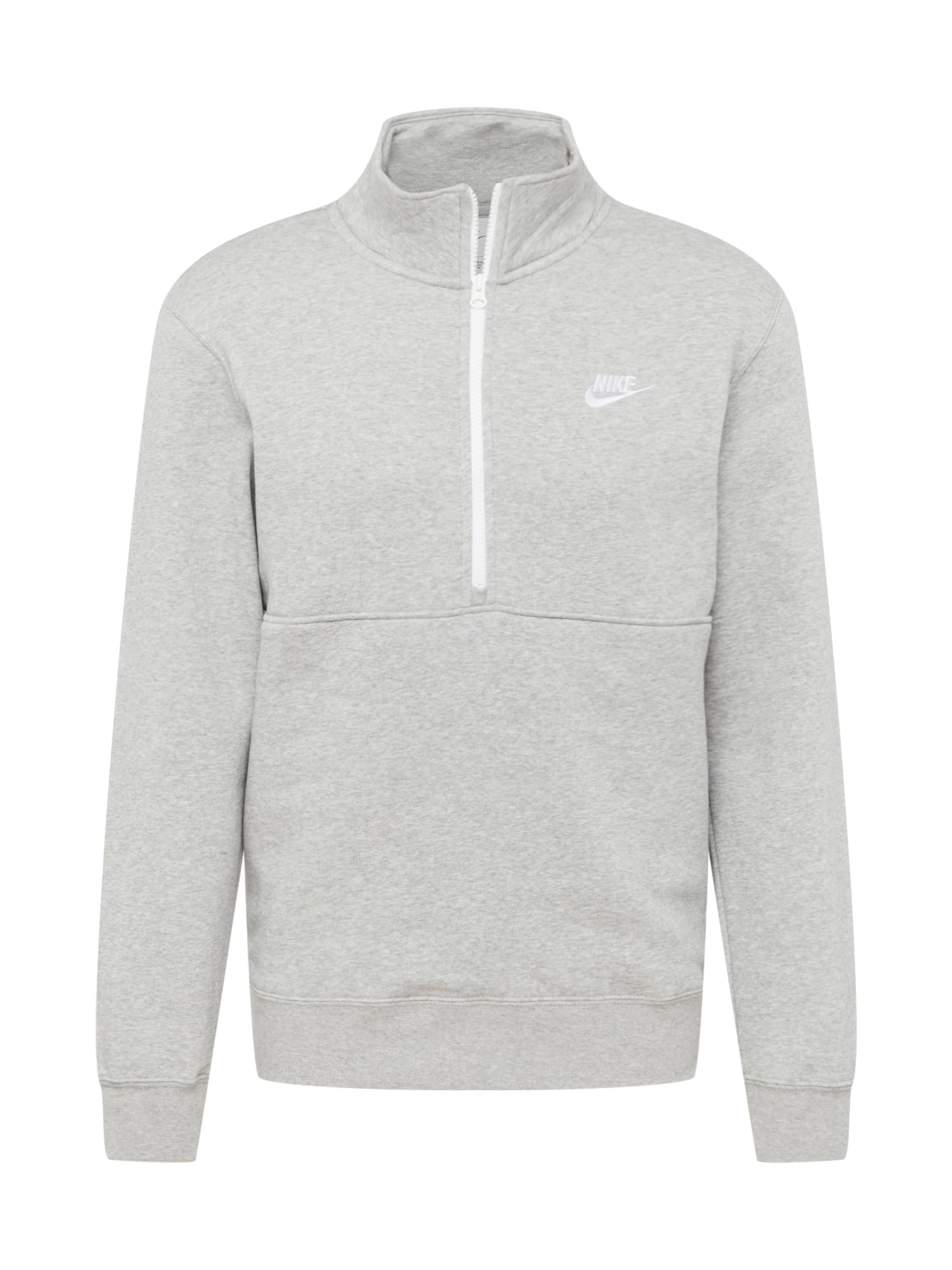Nike Sportswear Mikina světle šedá / bílá