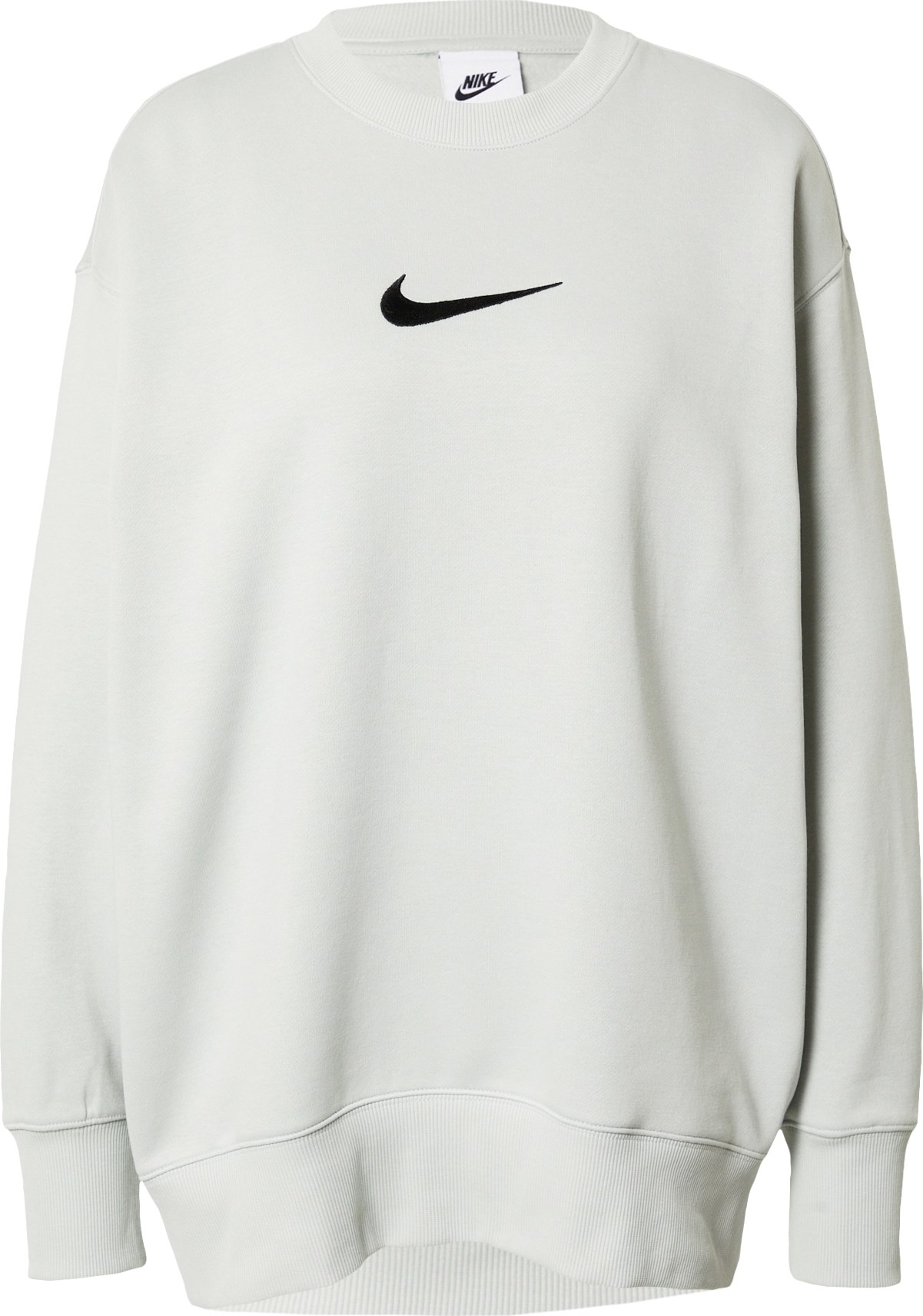 Nike Sportswear Mikina světle šedá / černá