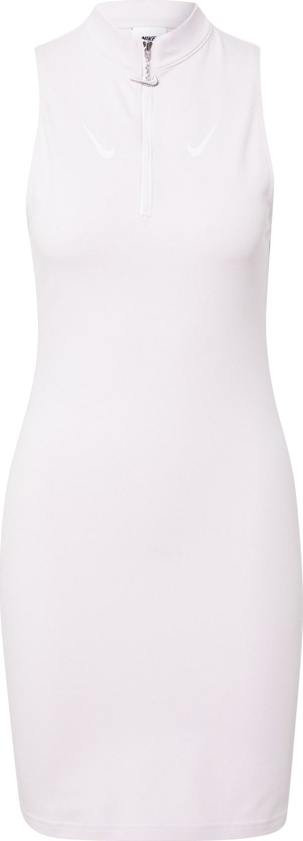 Nike Sportswear Šaty pastelově růžová / bílá