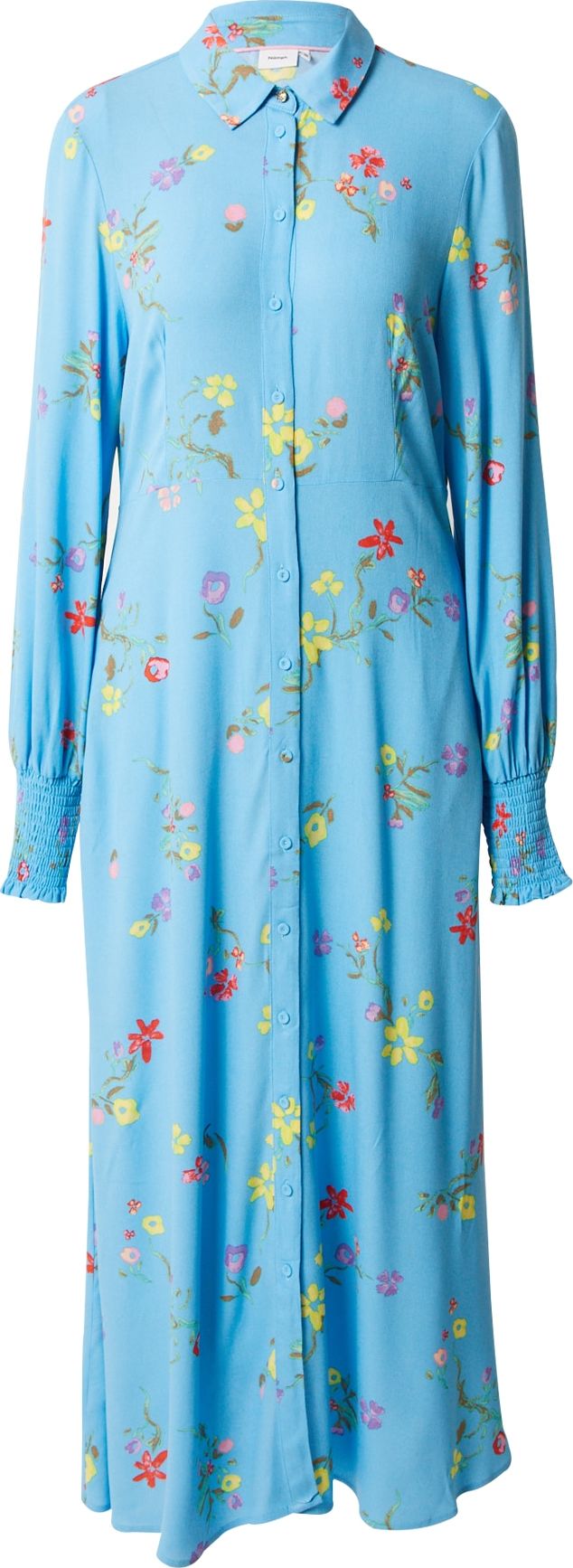 NÜMPH Košilové šaty 'PAYANA SARA' nebeská modř / olivová / fialová / červená