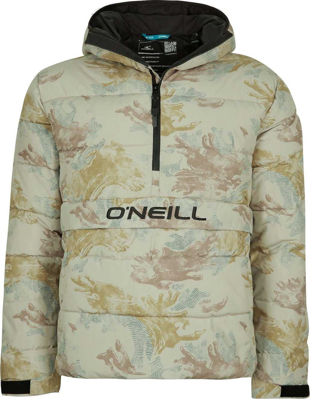 O'NEILL Outdoorová bunda žlutá / khaki / bílá