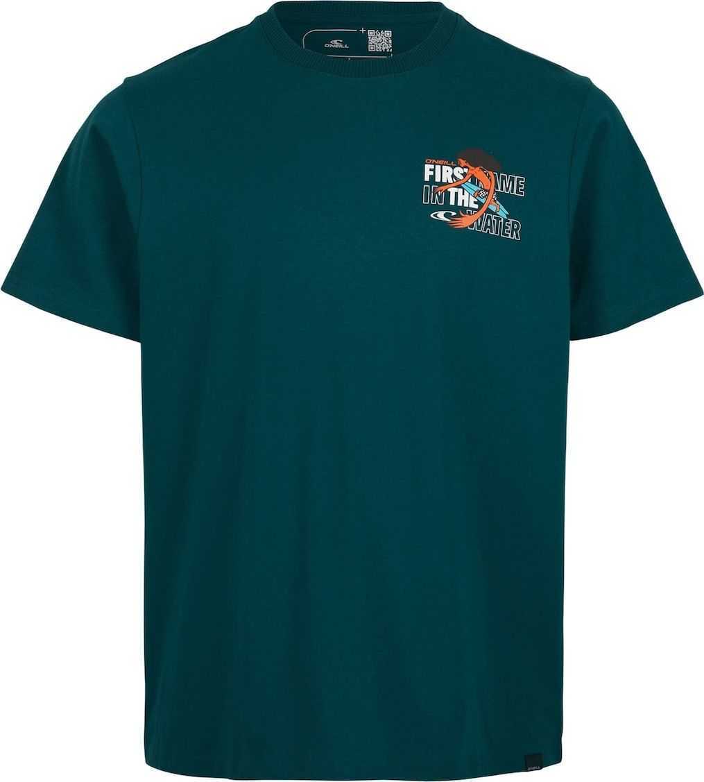 O'NEILL Tričko 'Surf Dude' modrá / petrolejová / oranžová / černá / bílá