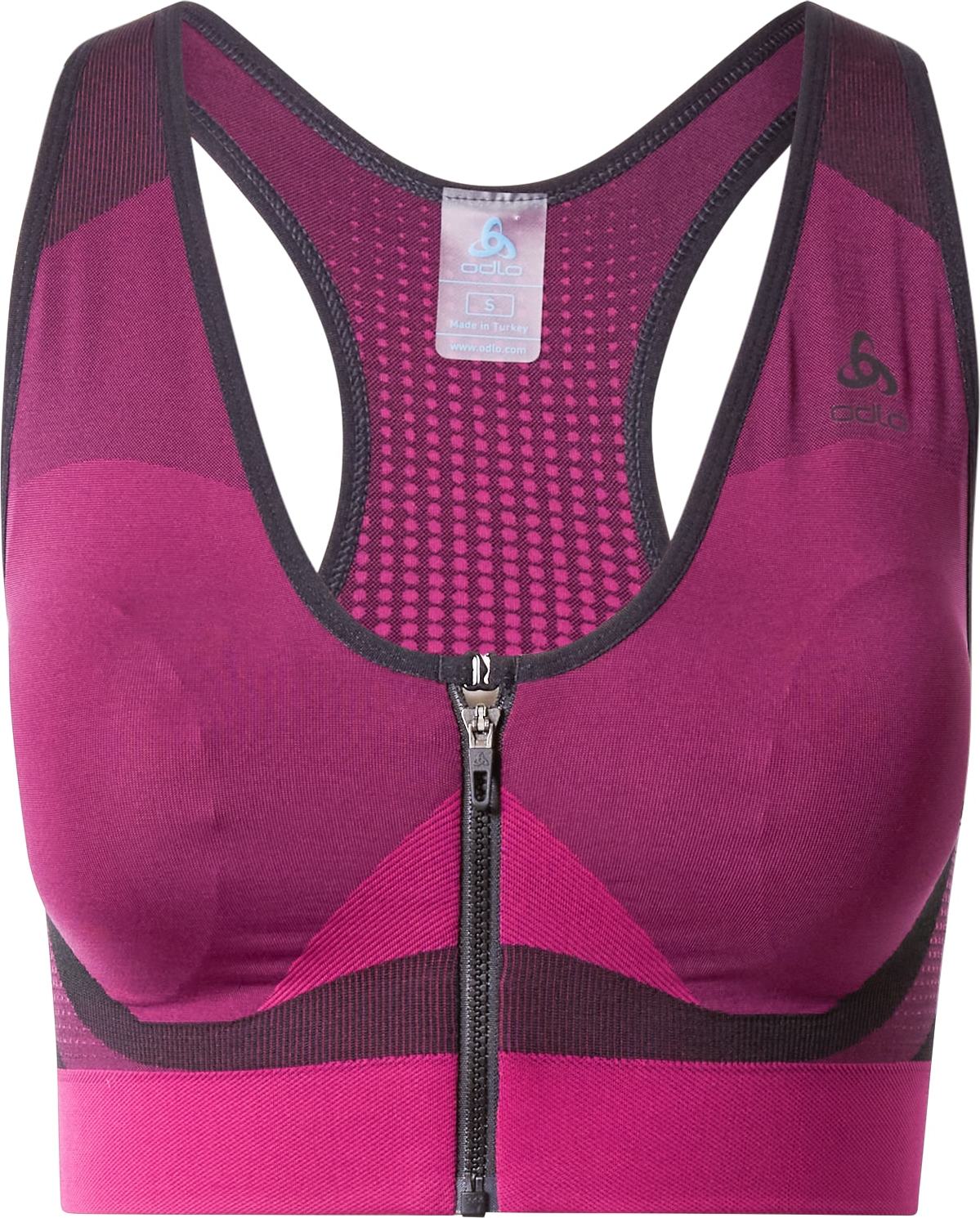 ODLO Sportovní podprsenka bobule / fuchsiová / černá