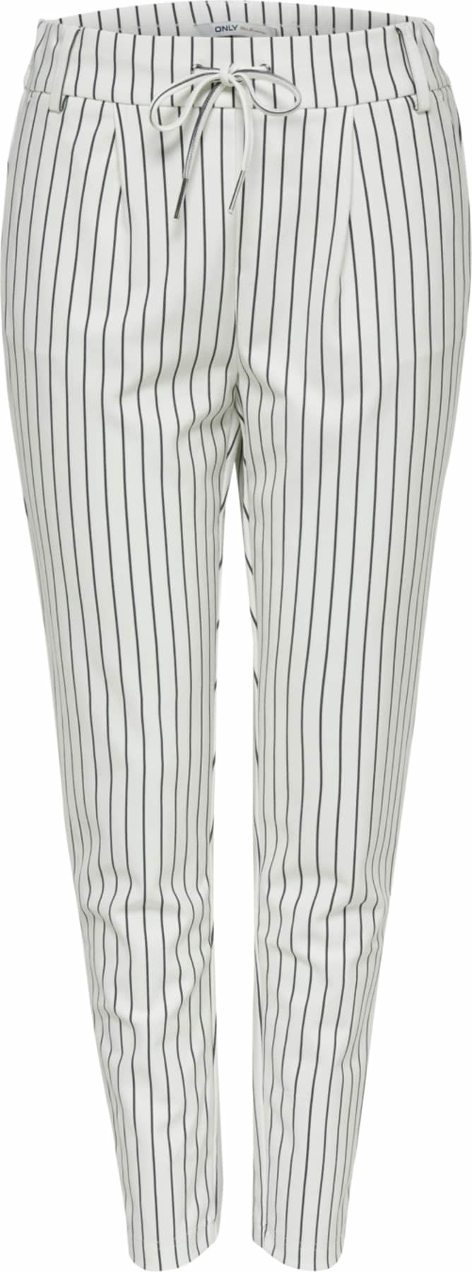 ONLY Kalhoty se sklady v pase černá / bílá