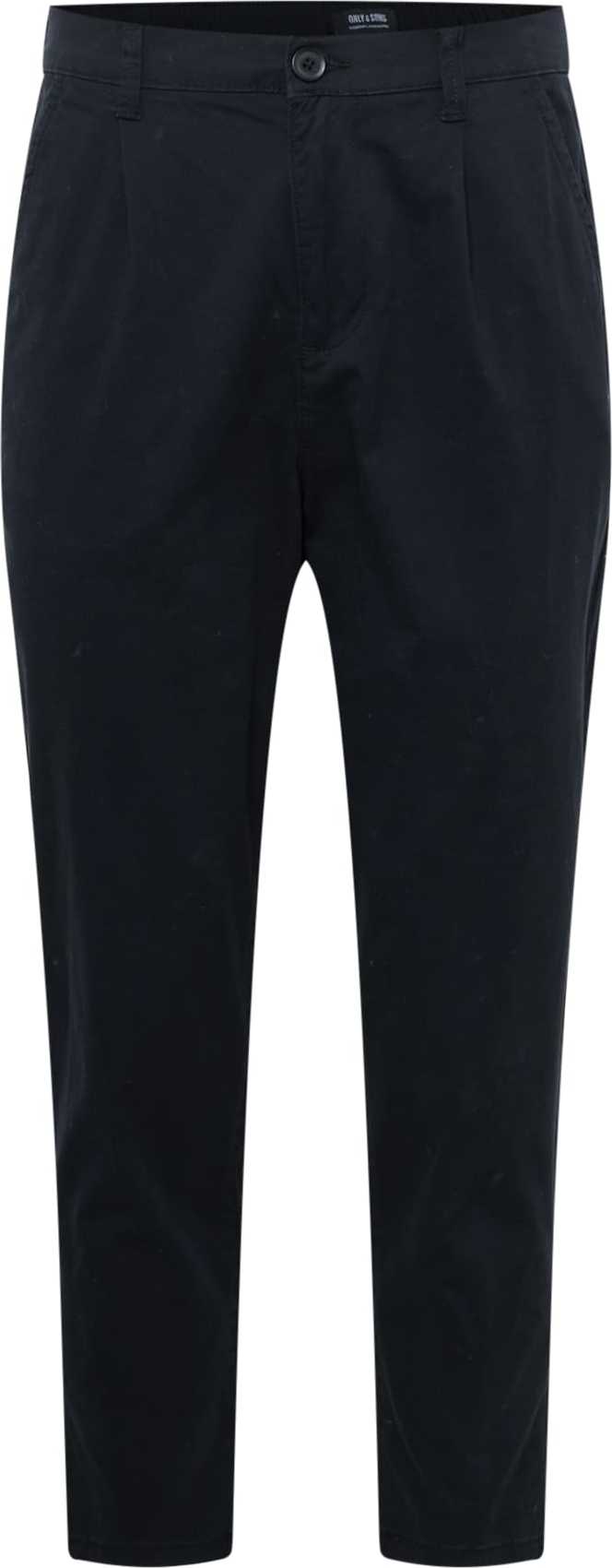 Only & Sons Kalhoty se sklady v pase 'Dew' černá