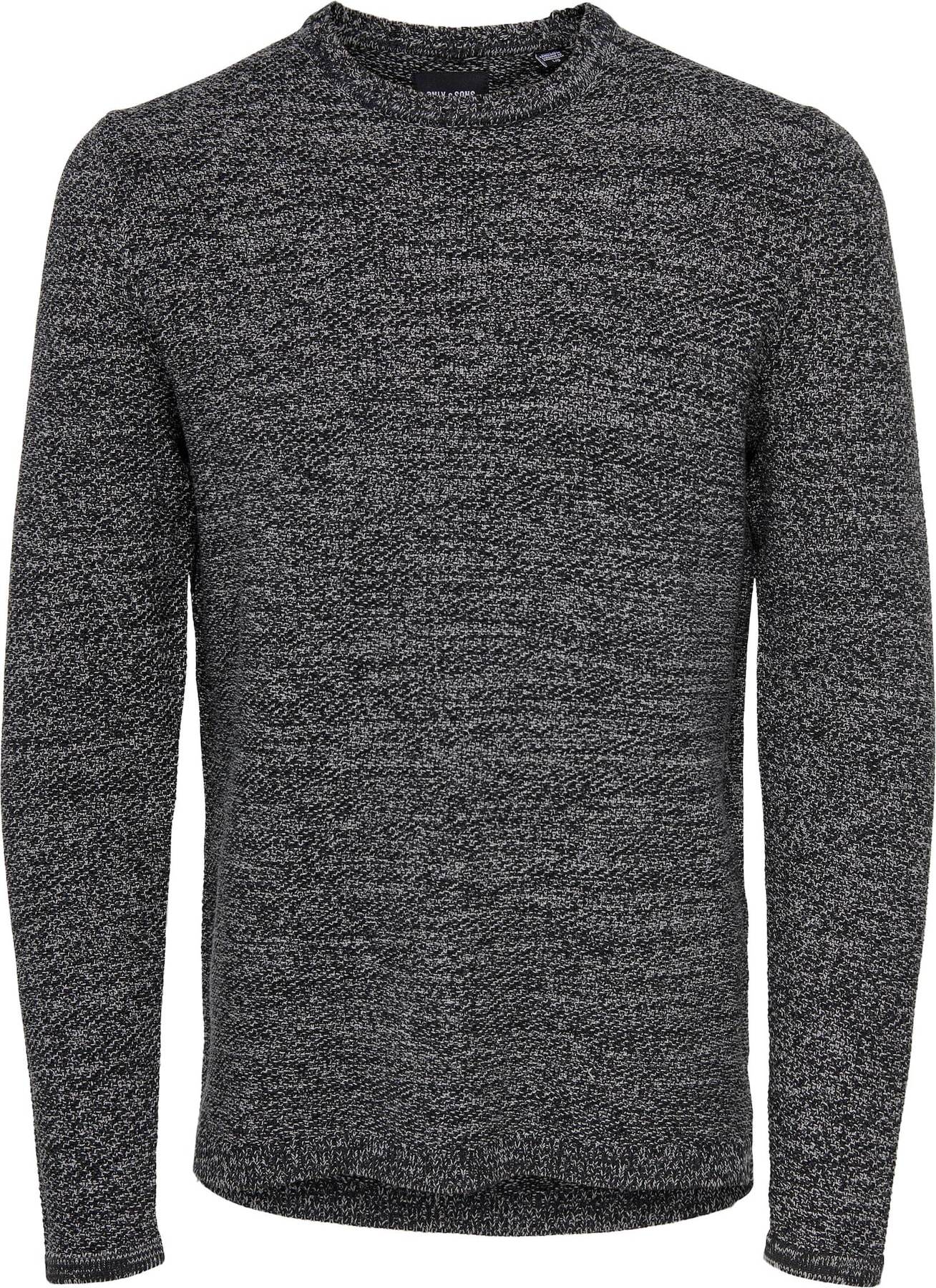 Only & Sons Svetr 'Dan' tmavě šedá / černá