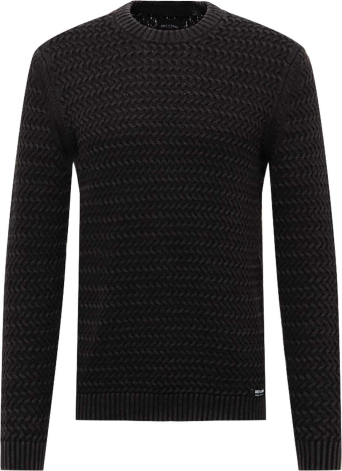 Only & Sons Svetr 'WING' černá / bílá