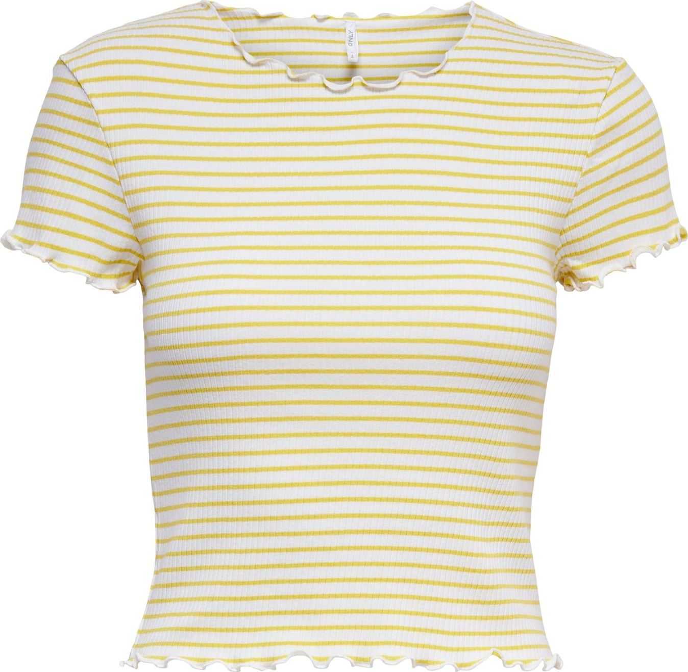 ONLY Tričko 'GILA' krémová / limone