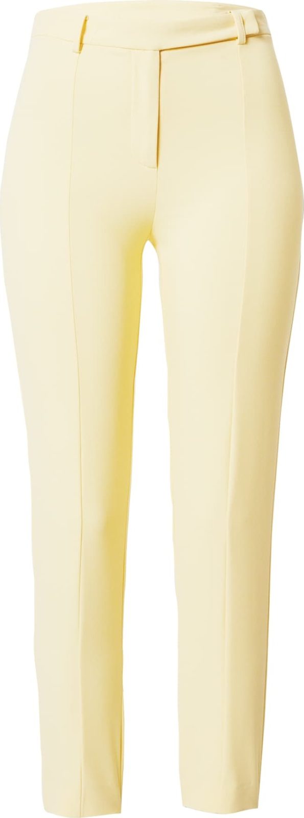 PATRIZIA PEPE Kalhoty s puky pastelově žlutá