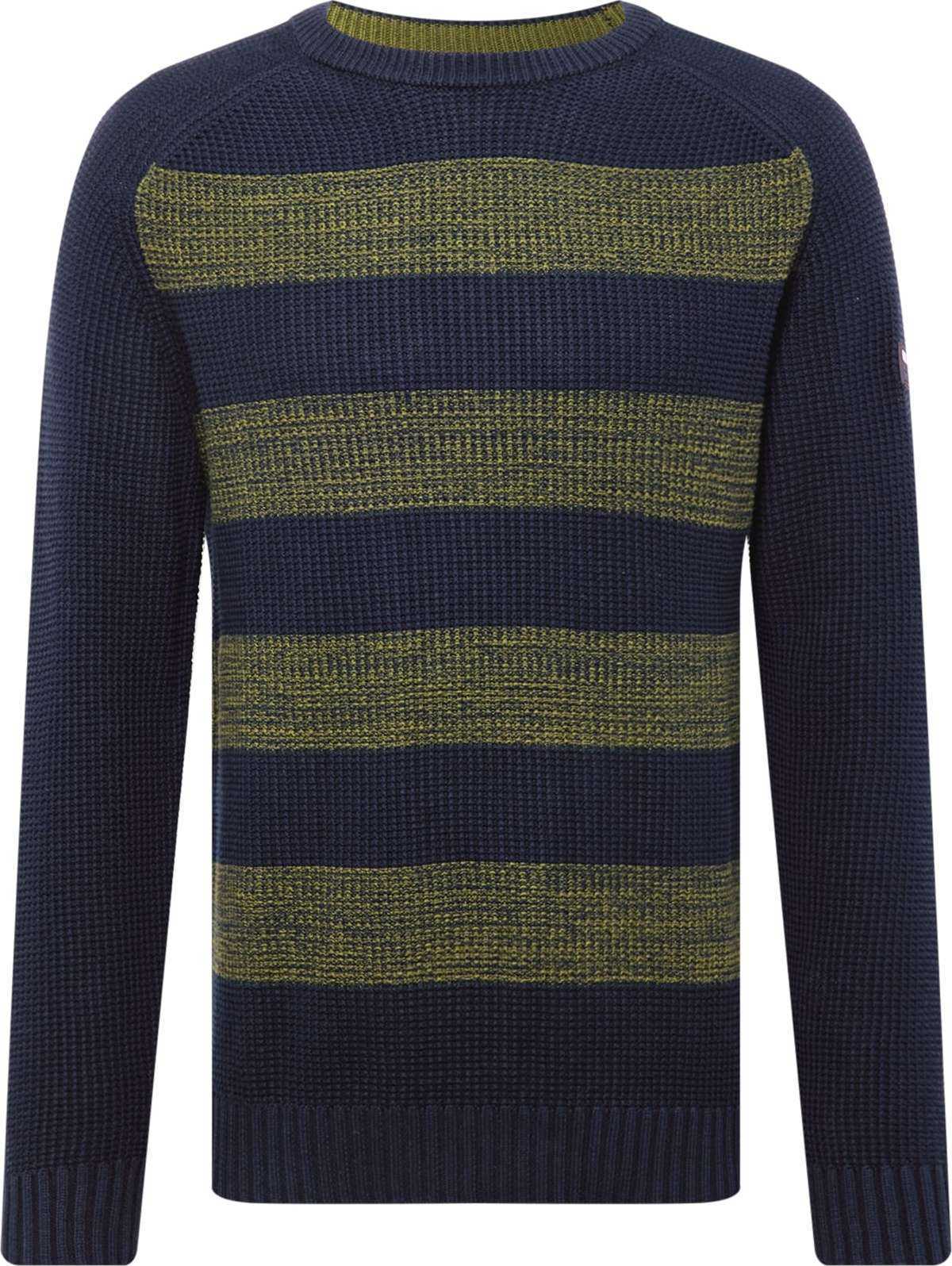 Pepe Jeans Svetr 'MARLEY' námořnická modř / olivová