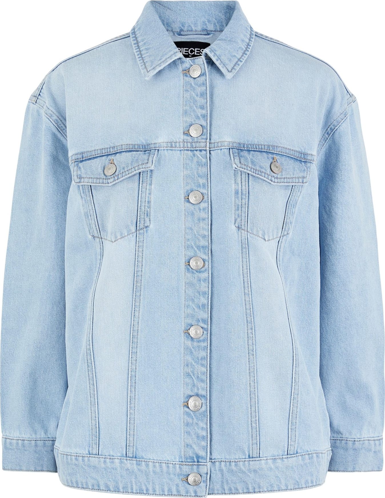 PIECES Přechodná bunda 'Lou' světlemodrá