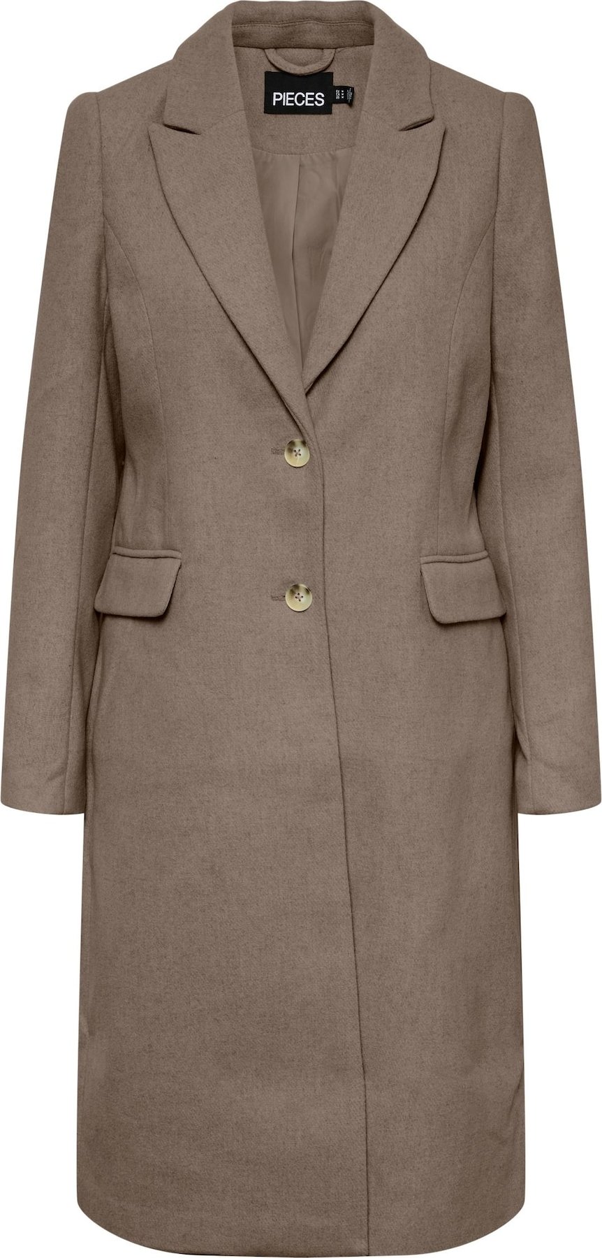 PIECES Přechodný kabát 'BEA' hnědá