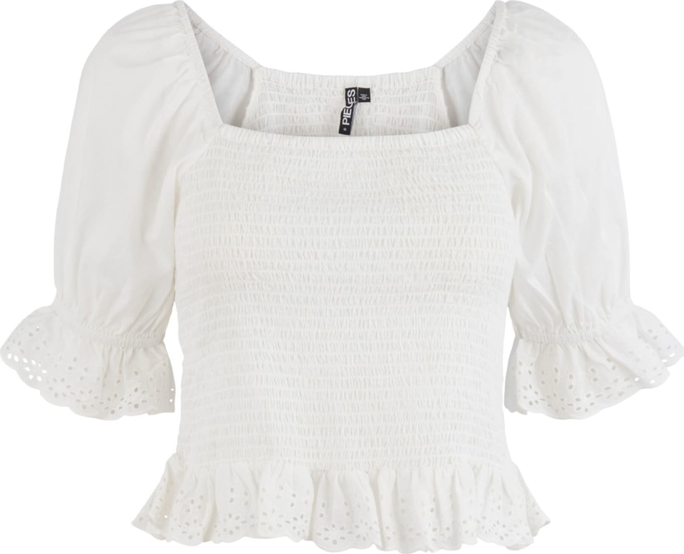 PIECES Tričko 'Sia' bílá