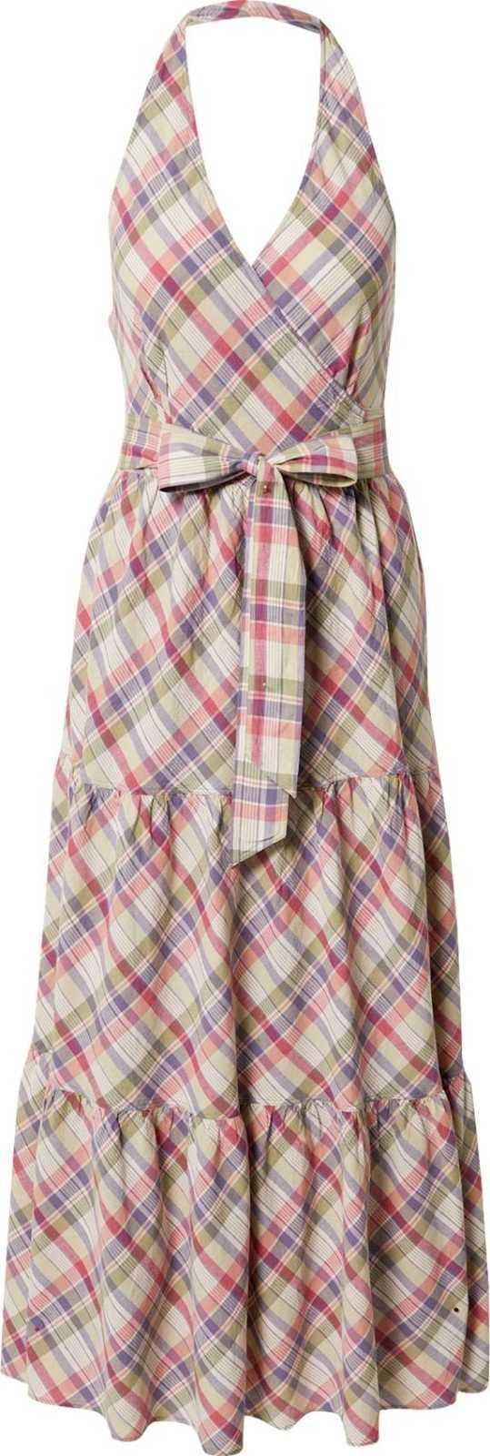 Polo Ralph Lauren Letní šaty 'ADLE' modrá / pastelově zelená / pitaya / bílá