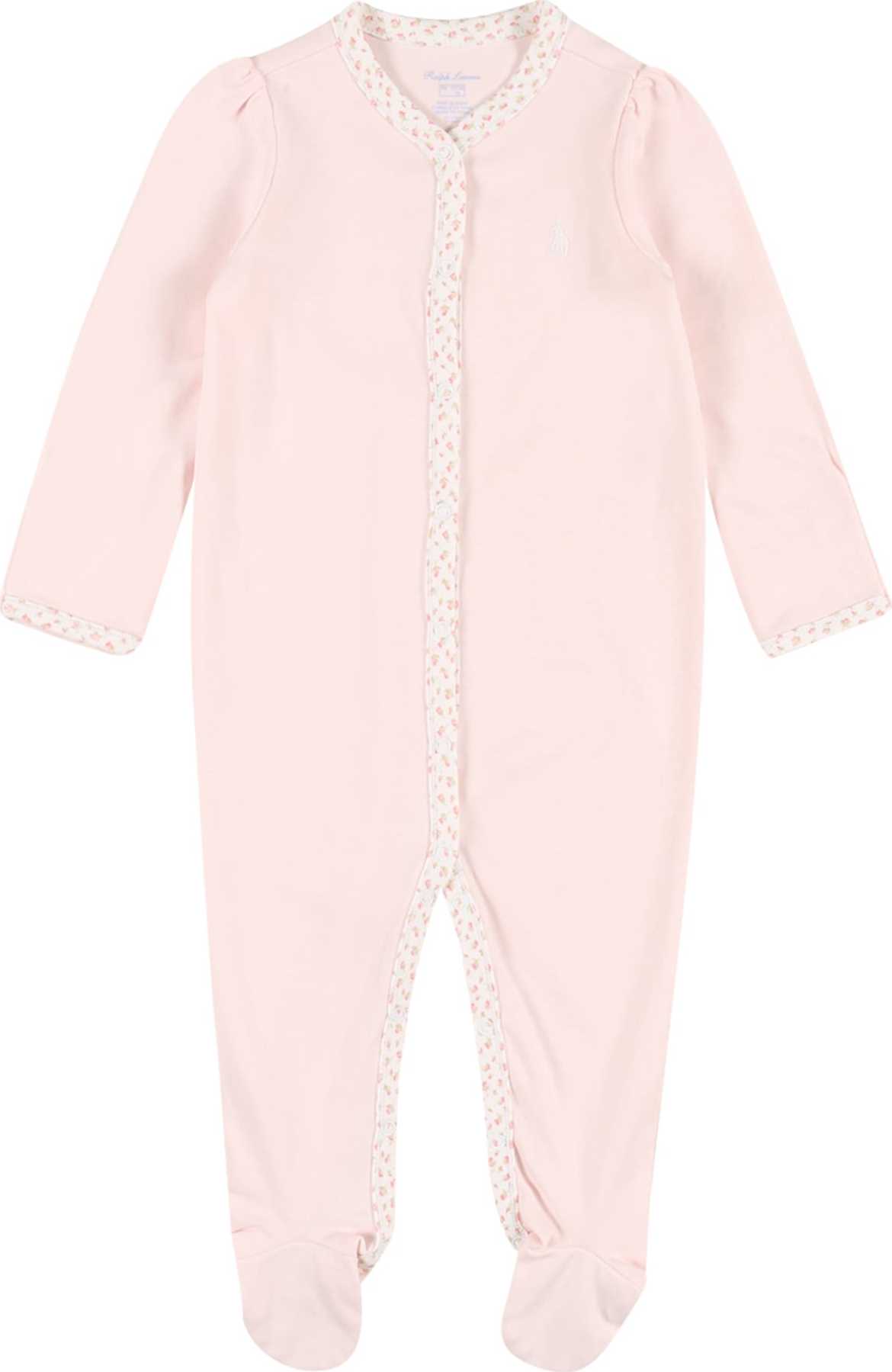 Polo Ralph Lauren Overal zelená / světle růžová / bílá