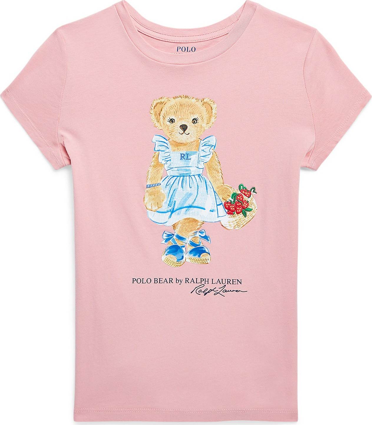 Polo Ralph Lauren Tričko 'BEAR' písková / modrá / světlemodrá / růžová