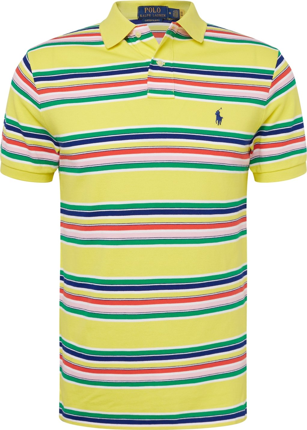 Polo Ralph Lauren Tričko limone / zelená / růžová / červená