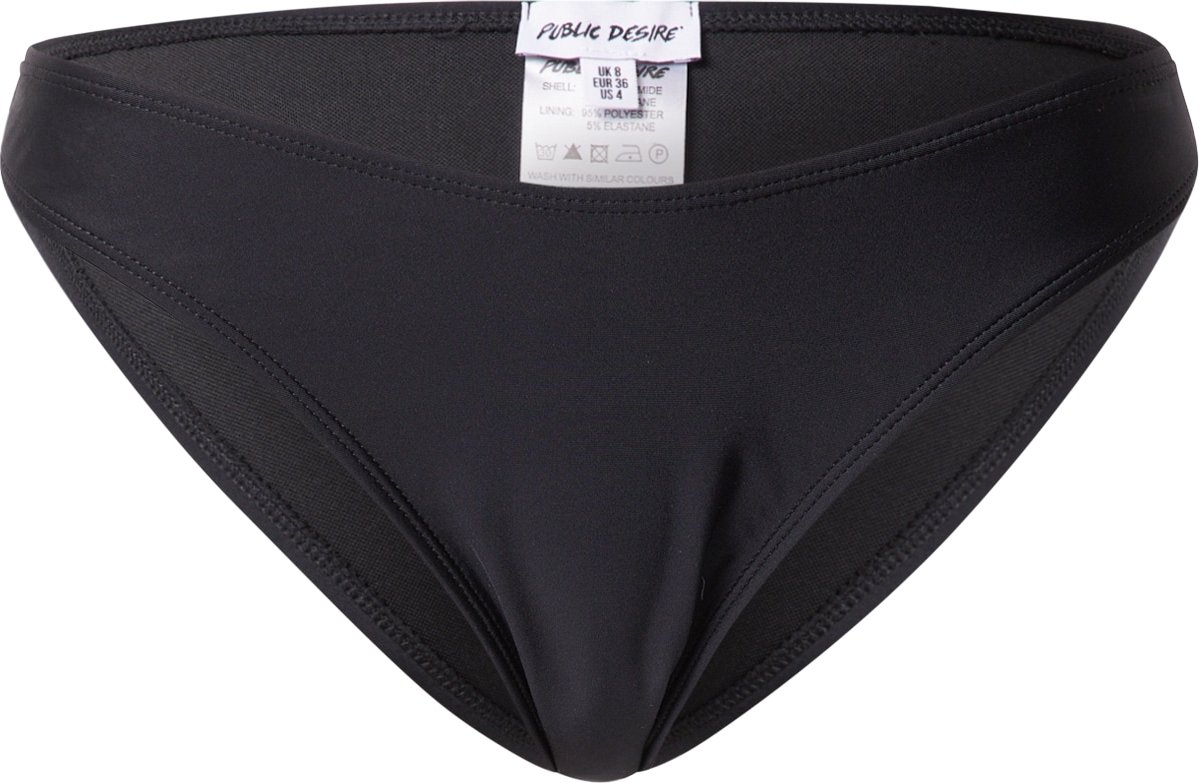 Public Desire Spodní díl plavek černá