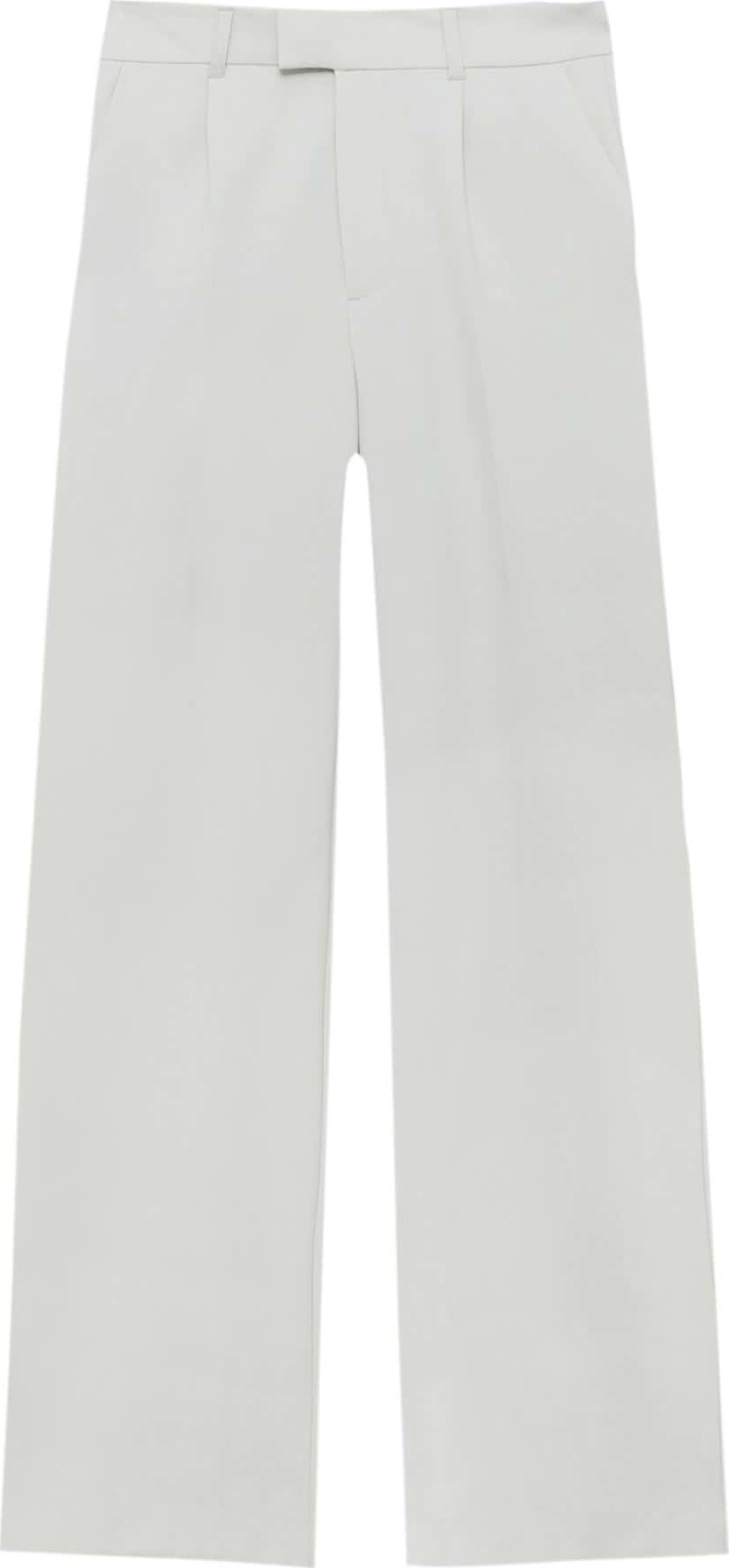 Pull&Bear Kalhoty se sklady v pase světle šedá