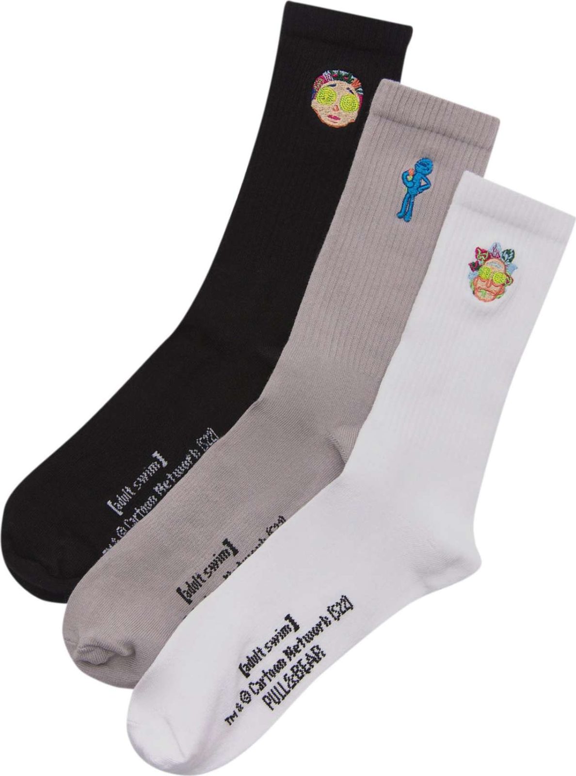 Pull&Bear Ponožky béžová / modrá / černá / bílá