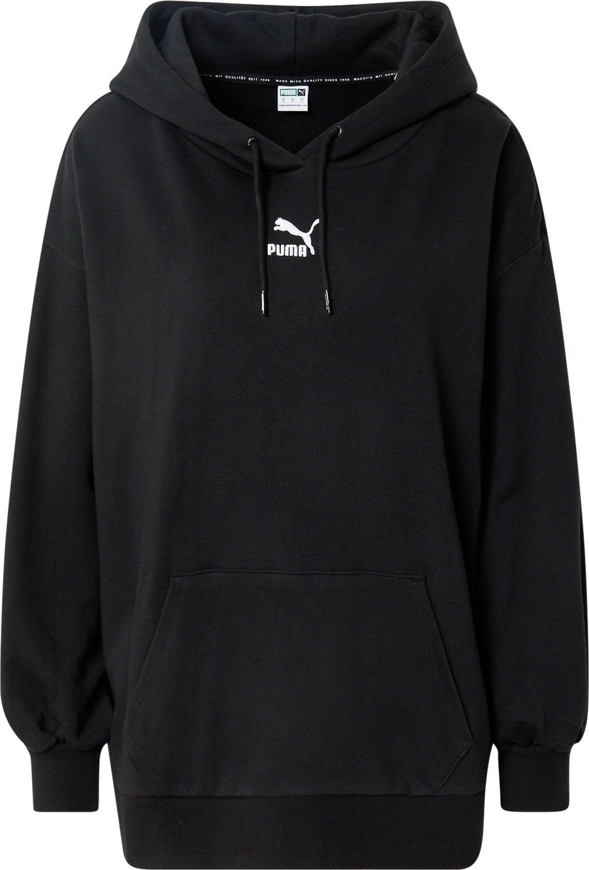 PUMA Mikina černá / bílá