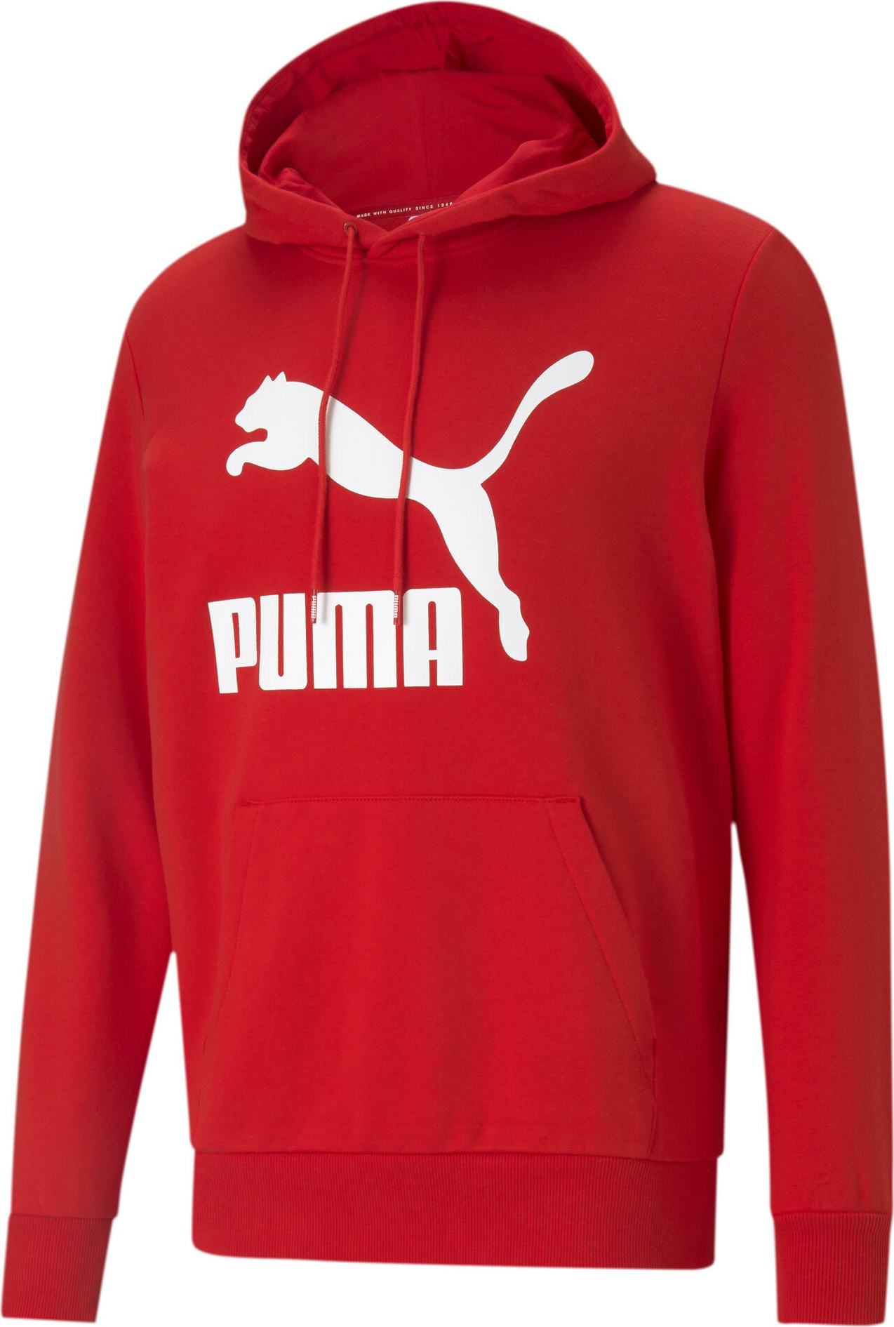 PUMA Mikina červená / bílá