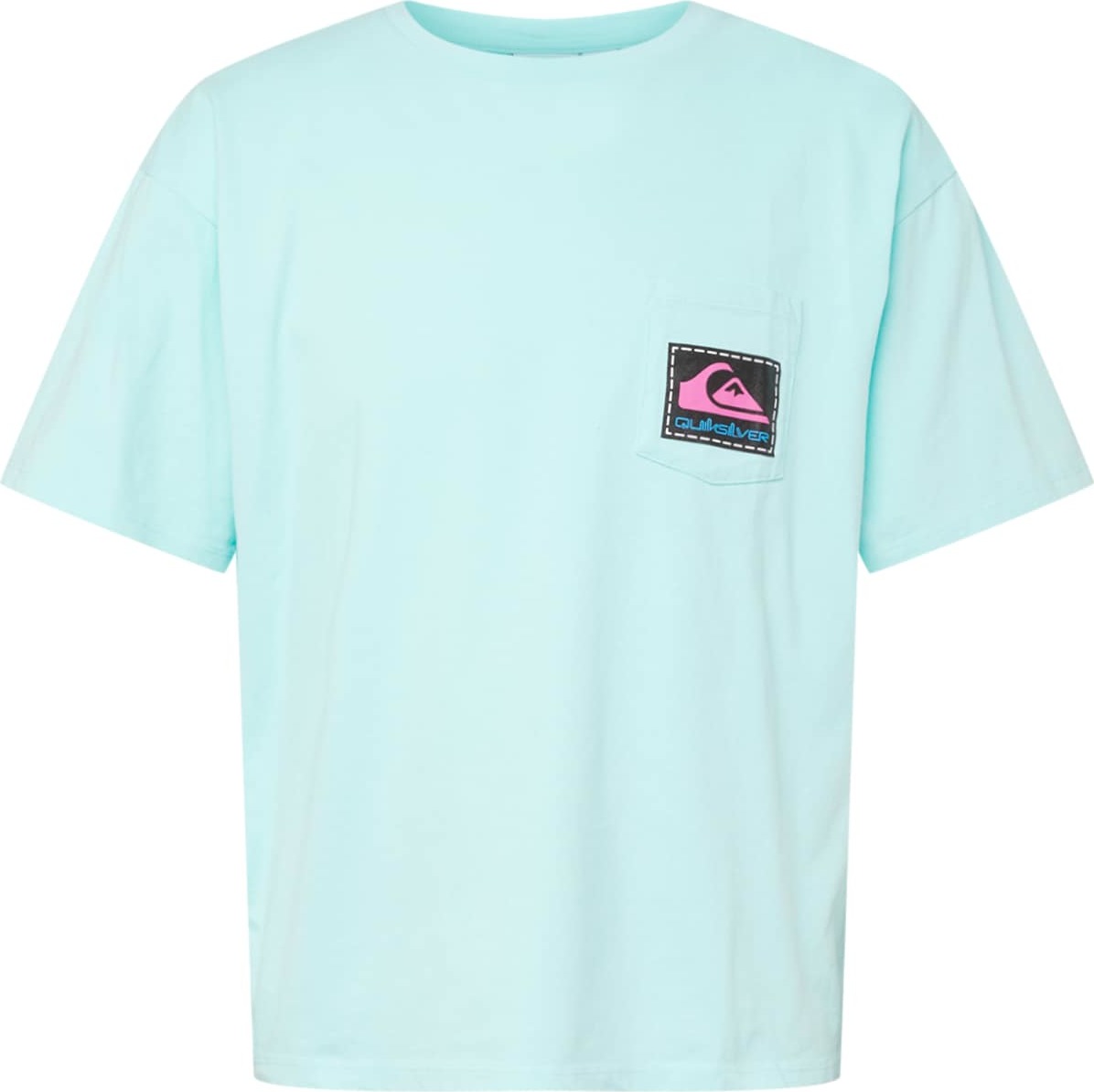 QUIKSILVER Funkční tričko 'RAINBOW' modrá / světlemodrá / pink / černá