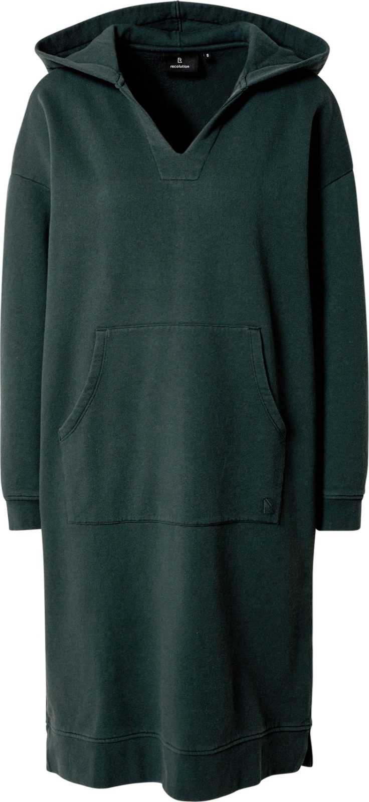 recolution Šaty 'HEDERA' tmavě zelená