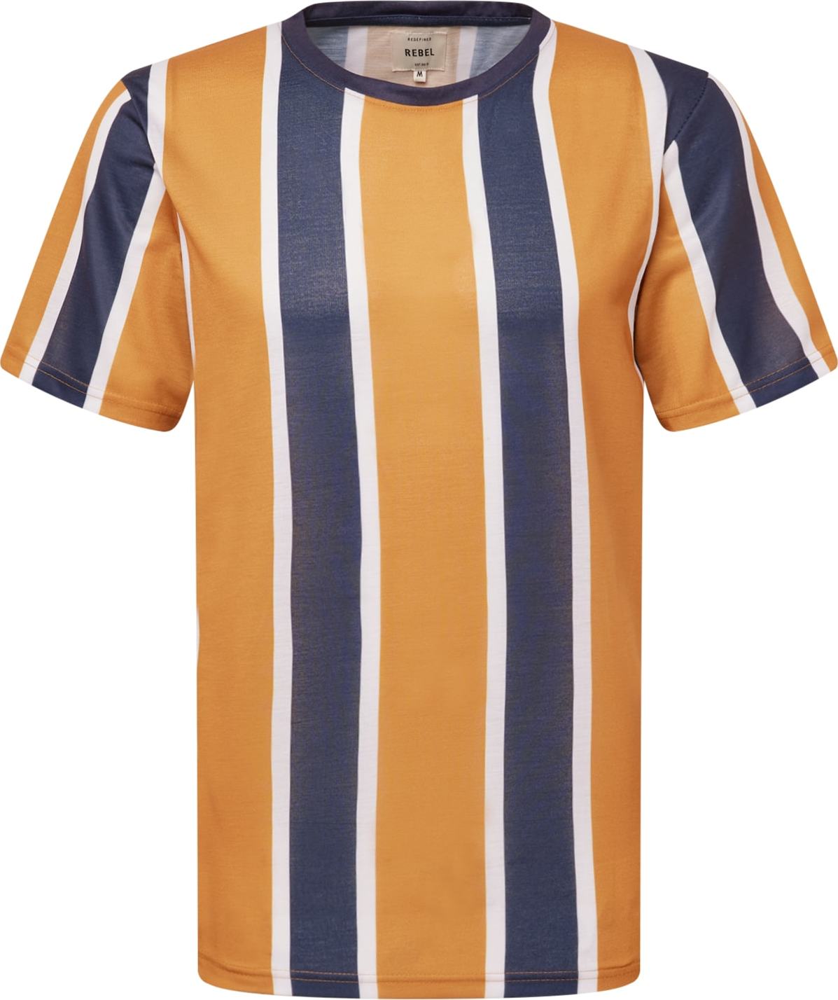 Redefined Rebel Tričko 'Fred' námořnická modř / oranžová / bílá