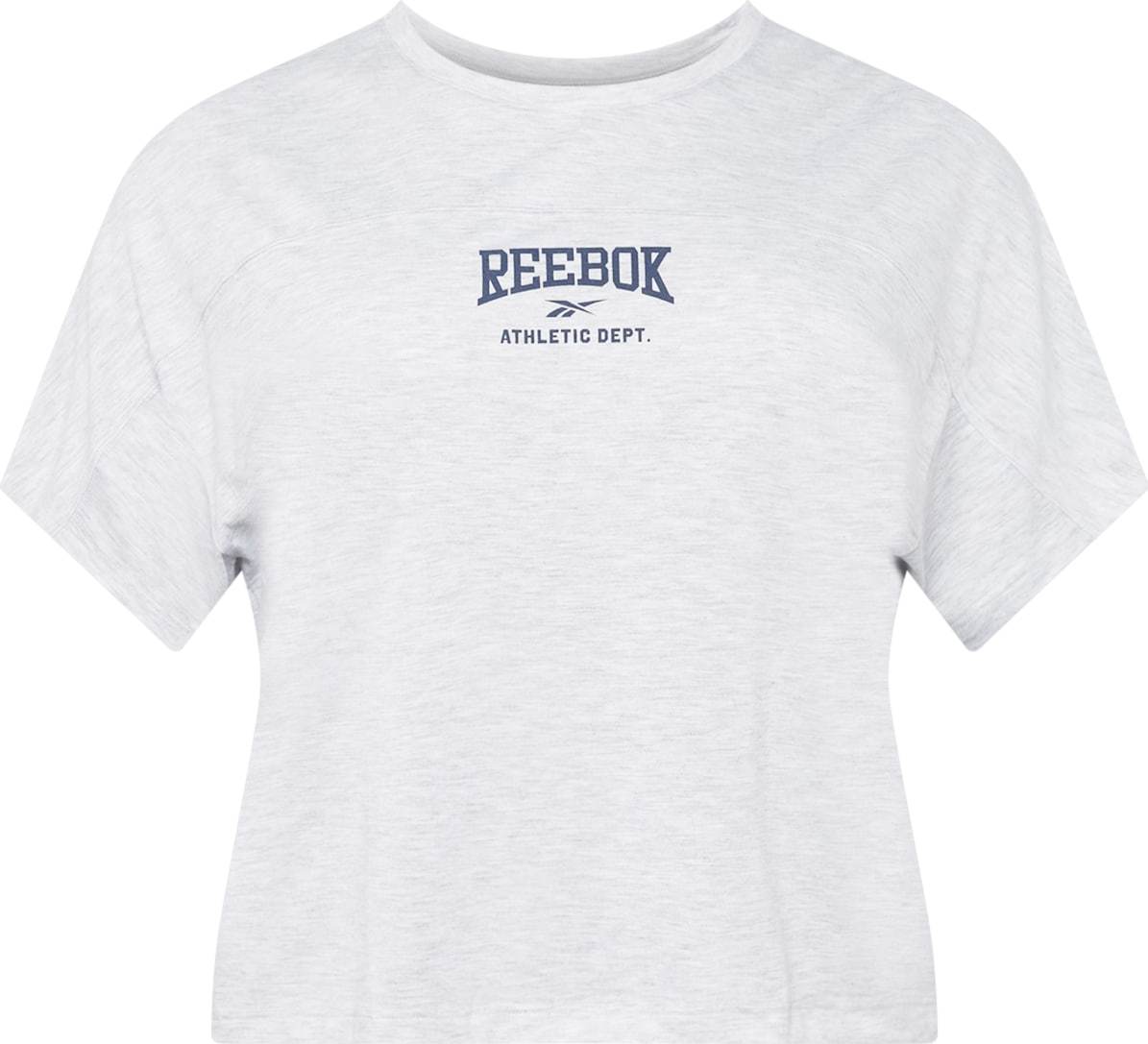 Reebok Sport Funkční tričko 'Workout Ready Supremium' marine modrá / šedý melír
