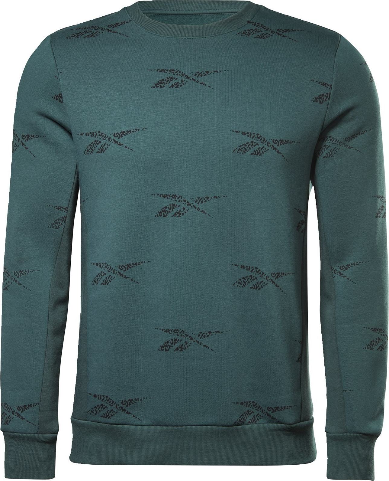 Reebok Sport Sportovní mikina jedle / černá