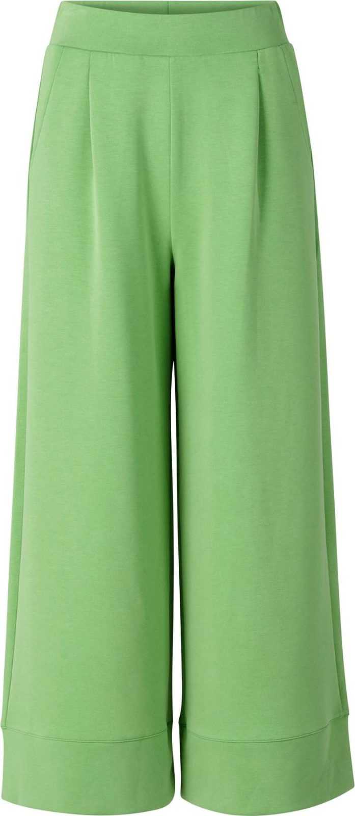 Rich & Royal Kalhoty se sklady v pase zelená