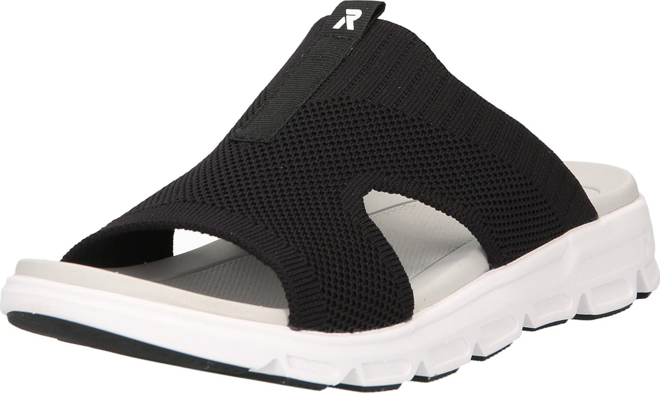 Rieker EVOLUTION Pantofle černá / bílá