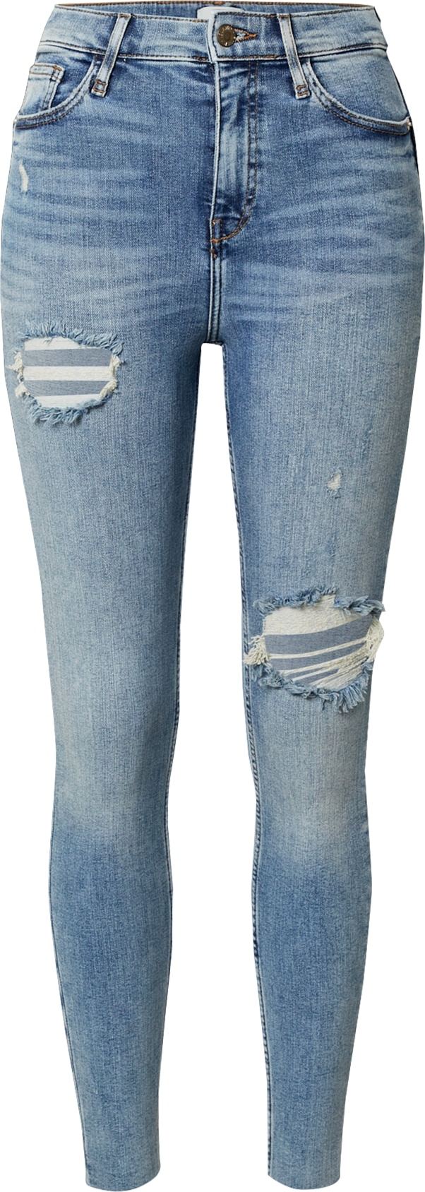 River Island Džíny modrá džínovina