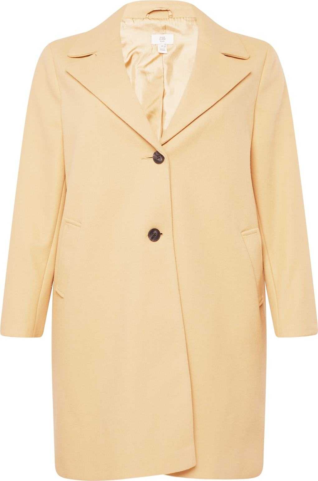 River Island Plus Přechodný kabát béžová