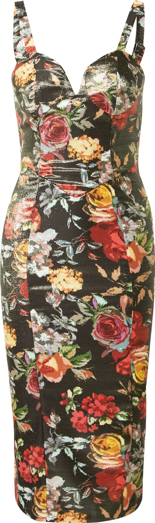 River Island Šaty mix barev / černá